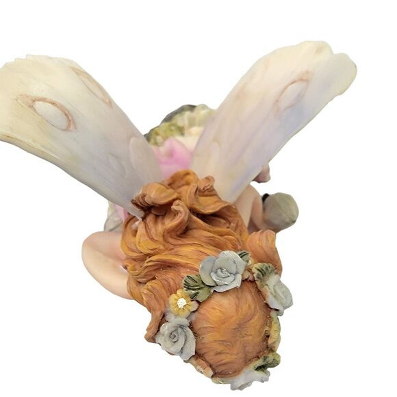 Vintage 90s Pink Ceramic Forest Fairy Figurine Home Decor Accent Fantasy Room - Picture 13 of 15